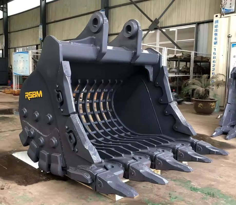 भारी मशीन भूमि ग्रेडिंग पार्ट्स Q355 1-80T खुदाई के लिए कंकाल बाल्टी